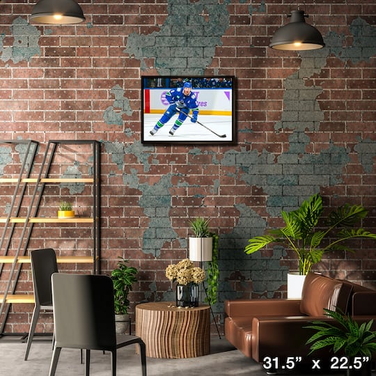 Jonathan Tanner Miller 20" x 29" Framed Canvas Vancouver Canucks 31.5" x 22.5"